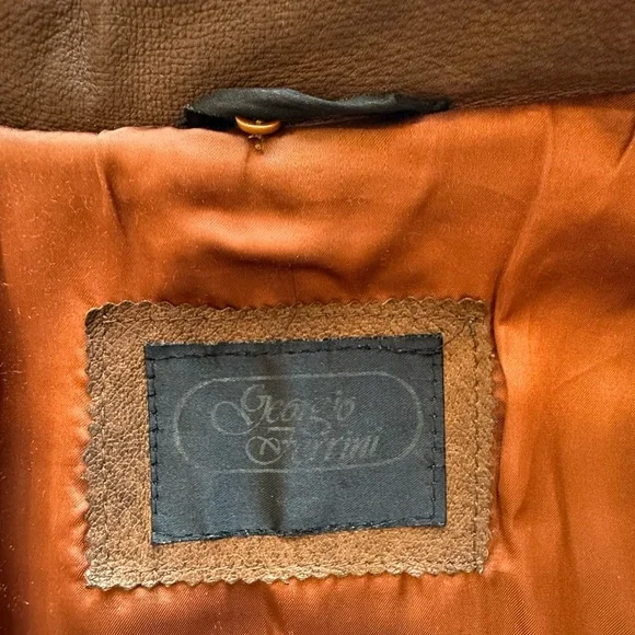 Vintage Brown Leather Fringe Jacket Size Medium - Picture 10 of 10